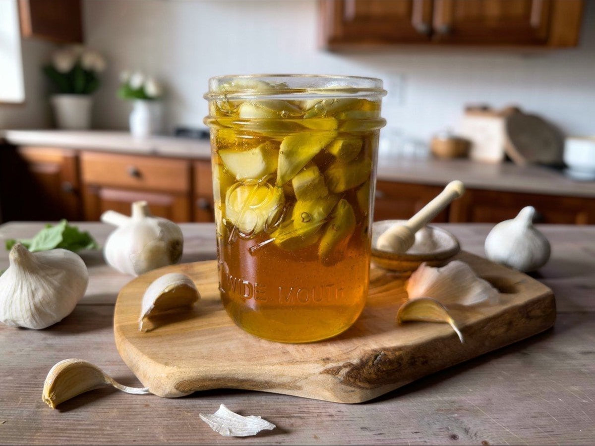 Fermented Garlic Honey
