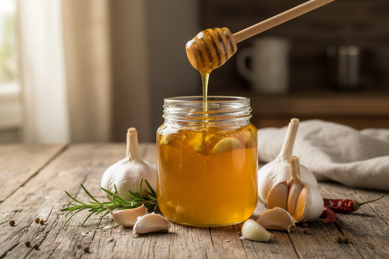 Fermented Garlic Honey