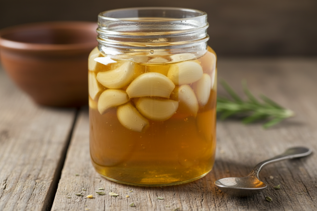 Fermented Garlic Honey
